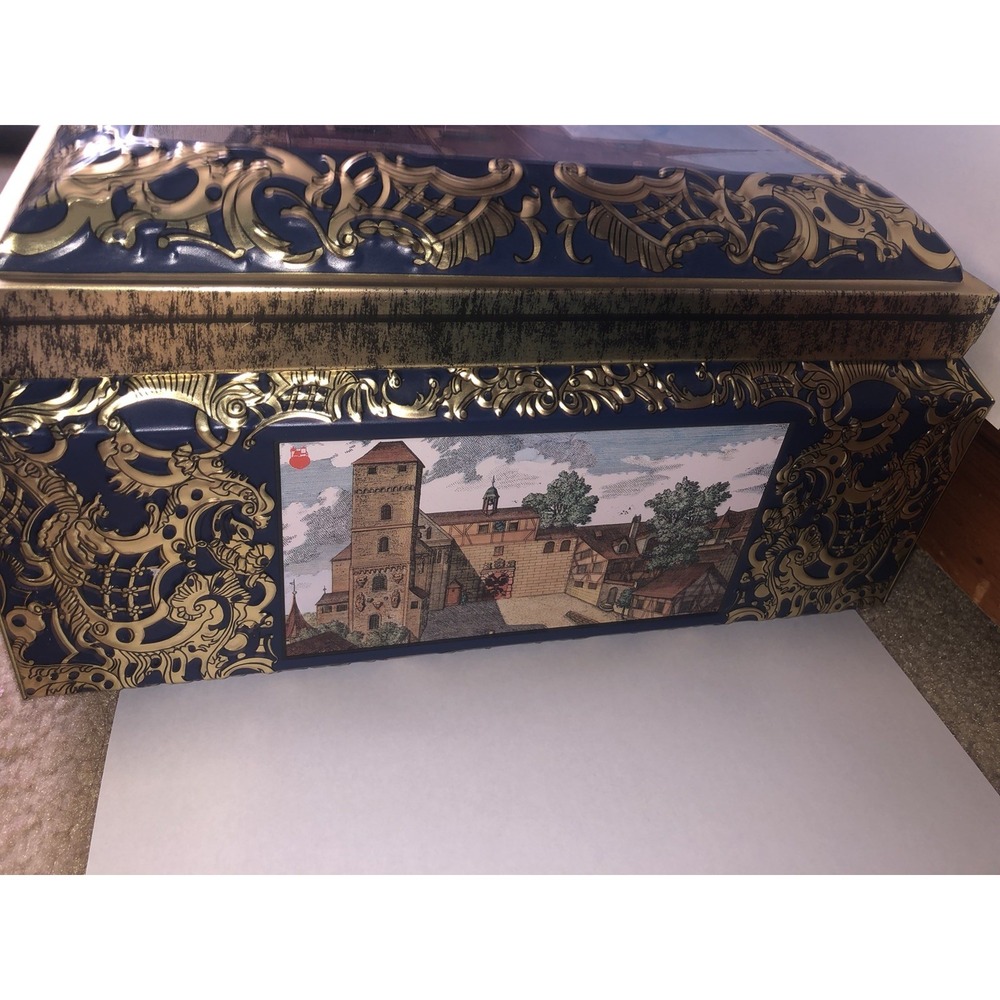 E. Otto‎ Schmidt German Tin Lebkuchen Tin Detailed Box Tin - Picture 6 of 9